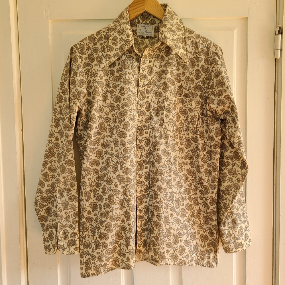 VINTAGE - Patterned button down shirt - Picture 12 of 13